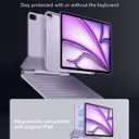 ESR [Upgraded for iPad Air 13 Inch Case Keyboard M4/M3/M2 (2026/2025/2024), Easy-Set Magnetic Stand, Portrait/Raised Modes, with Removable Protective Case, Purple