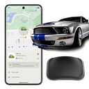 Real-Time Mini GPS Vehicle Tracker - Waterproof Magnetic Design - No Monthly Fees - Android-Compatible Hidden Car Tracker with Global Coverage - Works Seamlessly with Google Find My Device