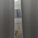 Aluminum Cordless Mini Blinds for Indoor Windows Room Darkening 100% Privacy 1" L-Shaped Blades Window Blinds for Home, for Window Size 48" W  64" H, Silver Grey