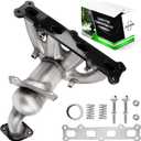 Front Catalytic Converter Compatible with 2007 2008 2009 2010 2011 2012 2013 2014 2015 2016 2017 Jeep Compass/Patriot 2.4L(4WD Only), 2007-2008 Dodge Caliber 2.4L, Direct-fit(EPA Compliant)