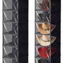 Briwooody 2 Pack XL Cowboy Hat Rack for Closet, 6 Shelf Hanging Hat Organizer for Wide Brim Caps, Dustproof Storage with Cover, Space Saving Closet Organizer for Cowboy Fedora Western Caps