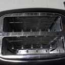 Amazon Basics 2 Slice Toaster, With 6 Browning Settings, Extra Wide Slots For Bagels and Special Breads, Removable Easy-to-Clean Crumb Tray, Cancel/Defrost/Bagel Buttons, 900W, Black & Silver