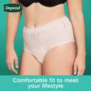 Depend Fresh Protection Adult Diapers, Incontinence & Postpartum Bladder Leak Underwear for Women, Disposable, Maximum, Large, Blush, 28 Count