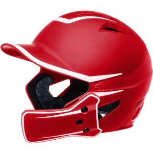 Champro HX Legend Plus Batting Helmet (Large, Scarlet, White)
