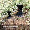 Mitclear Weed Puller Tool with Long Handle(58IN), 2-in-1 Gardening Hand Tools Weeds Remover, Weeder Rake & Garden Hoe Combo, Manual Weeding Puller Tool for Garden Yard Patio Lawn