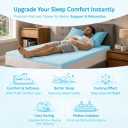 Greaton, 1-Inch Gel Memory Foam Mattress Topper, CertiPUR-US Certified for Superior Comfort and Support, King, Blue