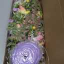 2 Pack 22'' Easter Swag Wreaths for Cabinets Easter Teardrop Wreath with Daisy Flower and Eggs Artificial Spring Teardrop Wreath Hanger for Farmhouse Front Door Porch Window Wall Hanging Decor