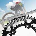 BUCKLOS 110BCD Bike Chainring Set with Pin, Double Round 5 Bolts Aluminum Chainring 50T 34T 52T 36T 53T 39T for Road Bike Bicycle Fits 8 9 10 11 Speed Chains
