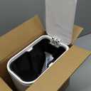 Cesun Small Bathroom Trash Can with Lid Soft Close, Step Pedal, 5 Liter / 1.3 Gallon Stainless Steel Garbage Can with Removable Inner Bucket, Wastebasket for Bathroom, Bedroom (White)