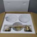 Bathroom Vanity Light Fixtures, 2-Light Brushed Gold Bathroom Lighting Fixtures Over Mirror with Milky White Glass Shade, Modern Vanity Lights for Bath, E26 Wall Sconce
