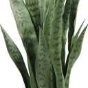 Solution4Patio 3ft Artificial Sansevieria Trifasciata Prain, Tropical Faux Snake Plant, Fake Mother in Law Tongue Plants, Greenery Realistic Houseplant for Home Office Corner Outdoor/Indoor Decor