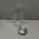 Bivvclaz 2 Liter 68 oz Glass Pitcher with Lid and Handle, Glass Carafe for Hot/Cold Water, Large Iced Tea Pitcher for Coffee, Juice and Homemade Beverage (Clear)