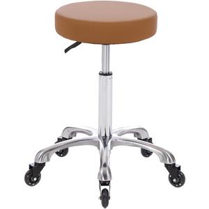 Rolling Salon Stool Swivel Chair with Wheels Height Adjustable Hydraulic for Hair Salon Beauty Facial Massage Spa Tattoo Medical Home Office (Camel), 14.2 x 21.6 x 30 inches