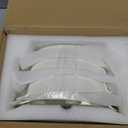 MALACASA Small Casserole Baking Dishes for Oven, Ceramic Oval Baking Dish Sets of 4, 8" x 5" Inch Au Gratin Baking Pans with Handles for Roasting, Lasagna, Pie, Baking Meat & Vegetables, White