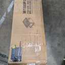 KEIKI Twin XL Over Queen Bunk Bed, Kids Wooden Floor Bed Frame with Ladder & Guardrail, Convertible to 2 Separated Teens Beds Frames, Upper Bedframe No Spring Box Needed, Easy Assembly, Brown