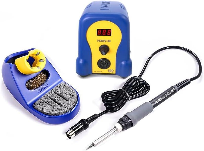 Hakko FX888DX-010BY - Digital Soldering Station with Rotary Encoder (Blue/Yellow Housing) (Standard)