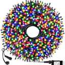 Christmas String Lights End-to-End Plug 8 Modes 108FT 300 LED IP55 Outdoor Waterproof UL Certificated Indoor Fairy Lights Garden Wedding Christma Trees Parties Decoration Multicolor