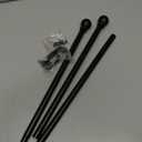 Curtain Rods for windows 32-48 inch, 5/8 inch Decorative Curtain Rod Set, Matte Black Splicing Heavy Duty Metal Curtain Rod with Brackets