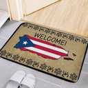 Doormat Indoor Entrance Porch Welcome Flannel Bathmat Welcome Love Country Doormat Kitchen Home Decor Puerto Rico Kitchen Home Decor Housewarming Decor 24x16 Inch 