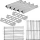 Kalomo Grill Grates Parts for Weber Genesis II E-310, S-310, E-315, E-330, E-335, S-335, LX S-340, E-340, 66802, 66795 18Flavorizer Bars Stainless Steel Grids BBQ Gas Grill Replacement Parts