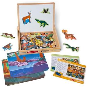 Melissa & Doug National Parks Wooden Picture Matching Magnetic Game Kids Animal Magnets Activity for Boys and Girls Ages 3+ - FSC-Certified Materials