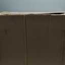 Mind Reader 60L Slim Laundry Hamper, Clothes Basket, Lid, Linen Design, Plastic, White