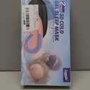 2 Pack 3D Cooling Gel Eye Mask - Reusable Cold Sleep Mask, Eyes Ice Pack with Hot & Cold Compress Therapy for Puffiness, Dark Circles, Dry Eyes, Headaches and Stress Relief (Black/Pink,2 Pack)