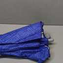 AMMSUN Beach Umbrella With Sand Anchor & Table Tray, 6.5ft Portable Heavy Duty Sun Outdoor Umbrella, UV 50+ Protection, Carry Bag for Patio, Pool and Garden, Blue (Table Tray-Blue Paint)