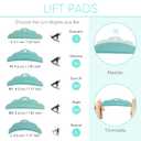 3 x Libeauty Lash Lift Pads Small Soft Under Eye Pad Medium Eyelash Perm Silicone Rods Large Makeup Beauty Tool Set 5 Sizes 10 Pcs Total (Green Pads)