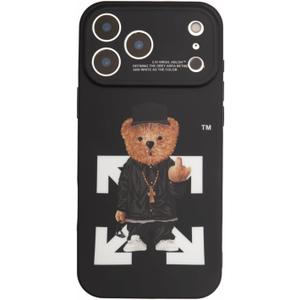 Cool Case Compatible with iPhone 17 pro max case,Designer for Boys,Funny Aesthetic Soft Silicone Gel Rubber Shockproof Cover Full Body Drop Protection (for iPhone 17 pro max) Black