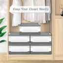 TOPCJ Foldable Storage Bins with Lids, Closet Organizer, Stackable Plastic Storage Containers with Secure Latching Buckles, Perfect Organization for Home, home Office (Grey)