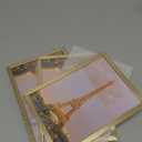 upsimples 5x7 Picture Frame Set of 3, Made of High Definition Glass for 5 x 7 Gold Frames, Wall and Tabletop Display Thin Border Photo Frame for Home Décor