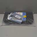 Silicone Sink Protectors for Kitchen Sink with Rear Drain - 26"x 14" Kitchen Protector Accessory, Non-Slip Heat Resistant Grid Mat for Bottom of Farmhous Stainless Steel (Rear Hole, Black)