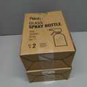 2 x Paksh Novelty Glass Spray Bottles Amber 2 Pack 16 Oz Refillable Container with Durable Leakproof Trigger Sprayer with Mist/Stream/Lock for Hair, Cleaning Products, Essential Oils, Aromatherapy, Water