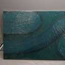 Modern Abstract Wall Art Hand Painted Green Canvas Decor Bedroom 24x48 inch