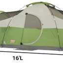 Coleman Montana Camping Tent with Rainfly, Weatherproof Family Tent Sets Up in 15 Mins, Fits Multiple Airbeds, 8-Person