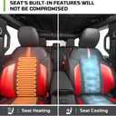 Car Seat Covers for 2021-2026 Ford Bronco 4Door,Waterproof Leather Full Set