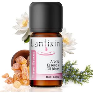 3 x Lantixin Three Graces 100% Pure Essential Oils for Diffusers for Home  Natural Aromatherapy Oils with Juniper Berry, Pure Frankincense Oil & Lotus Essential Oil  Safe for Skin, Kids & Pets  0.3 oz