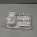 Toothpaste Dispenser Wall Mounted, Automatic Toothpaste Dispenser for Kids, Toothbrush Dispenser for Bathroom with 4 Toothbrush Slots (Toothbrush Holder + 3pcs Cotton Swab Holder-2, Black)