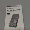 ORICO 40Gbps NVMe SSD Enclosure, M.2 to USB-C Adapter for NVMe M-Key 4TB SSD 2280, Aluminum M2 External SSD Case, Compatible with Thunderbolt 3/4 USB3.2/3.1/3.0/Type-M234-Silver