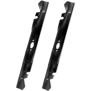 490-110-C203 Mulching Blade Compatible with Cub Ca det 46'' Deck Enduro XT1-LT46 XT2-LX46 Ultima ZT1-46 ZTS1-46, 742P05510-X Lawn Mower Toothed Blade fits for Troy-Bilt Super Bronco Mustang, 2 Pack