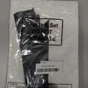 Aliceset 12 Pcs Small Thank You Bridesmaid Gift Bags 10 x 7 x 3.15'' with Die Cut Handles Compact Bags with Bow Ribbon for Wedding Baby Shower Birthday Party Favors(White,Black)