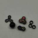 Fidget Toys Adults Pack 5Pcs,Fidget Spinner with Magnetic Rings Gyro,Fidget Controller Autism Sensory Toys,ADHD Stress Anxiety Desk Fidgets,Easter Basket Stuffers for Kids Teen Boys(BK) (Black)