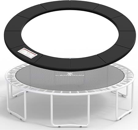 LANGXUN Universal Trampoline Repalcement Safety Pad, 12ft Waterproof Surround Spring Foam Cover for Round Frame