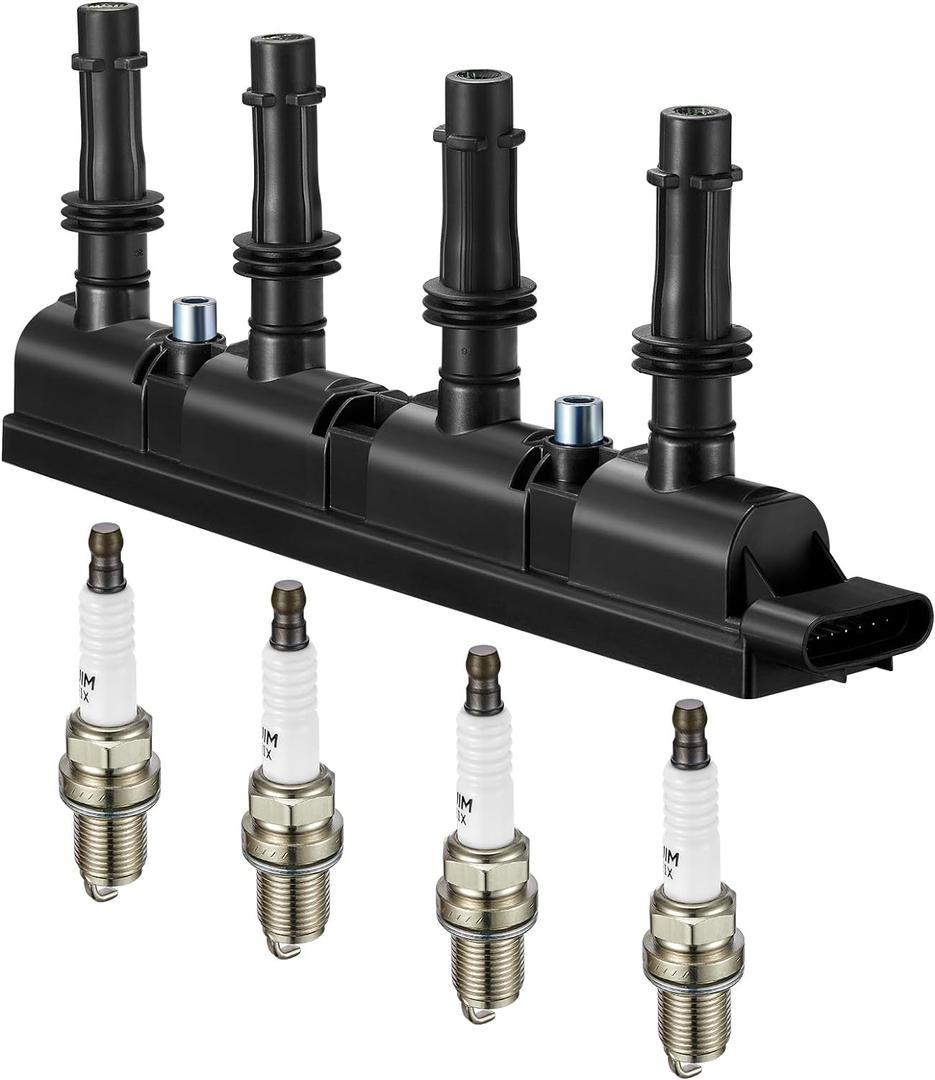 BDFHYK Ignition Coil Pack UF669 and Iridium Spark Plug XP3922 Compatible with Chevy Cruze 2011-2015 Chevrolet Trax Buick Encore 2013-2021 Chevy Sonic 2012-2020 Chevy Oem Coil Pack 1.4L l4 Set of 5