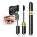 Waterproof Mascara Black, Mascara Volume and Length Smudge-proof Curling Eyelashes for 24H Charming Eye Make up, Vegan and Cruelty Free, Gifts for Women