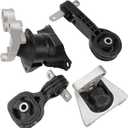 Set of 4 Engine Motor and Trans Mount Compatible with 2006-2011 Honda Civic 1.8L Automatic Transmission, Replace OE A4530 A4534 A4543 A4546