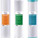 iSpring F3WGB32BM 3-Stage Whole House Water Filter Replacement Pack
Reduces Iron, Manganese, Chlorine, Sediments, 4.5" x 20" Industry-Standard Water Filter Fits WGB32BM & WHO32BM