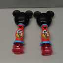 2 Pack Little Kids Disney Mickey Mouse Light and Sound Musical Bubble Wand, Includes Bubble Solution