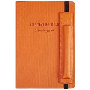 KetA Lined Notebook with Pen Holder, College Lined Journal, Premium Thick Paper, A5, 5.9 x 8.4 inch, 192 pages Dream Notebook (Orange) KetA Lined Notebook with Pen Holder, College Lined Journal, Premium Thick Paper, A5, 5.9 x 8.4 inch, 192 pages Dream Notebook (Orange)